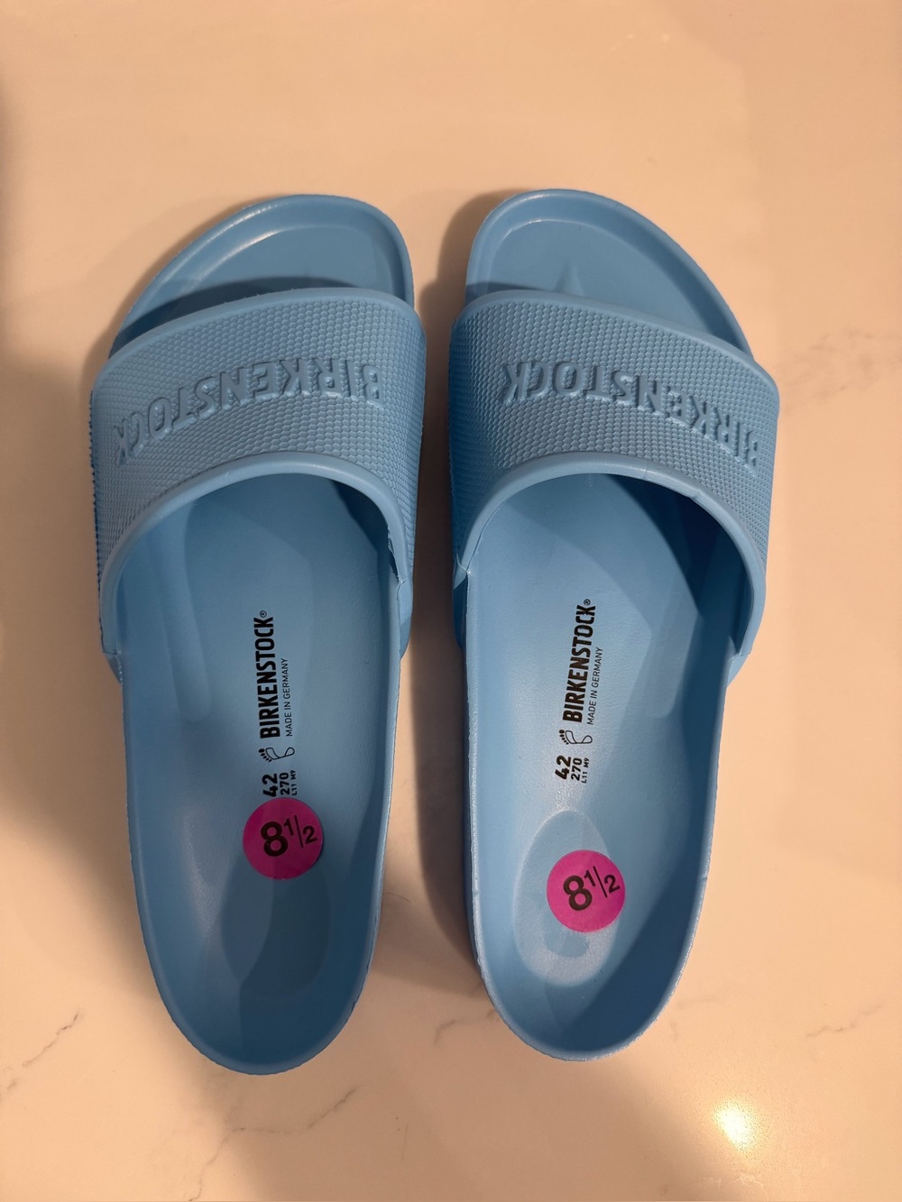Birkenstock Blue Slide Sandals